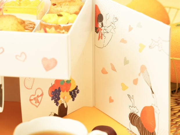 kirary orange party お一人用橙のアフタヌーンティーセット