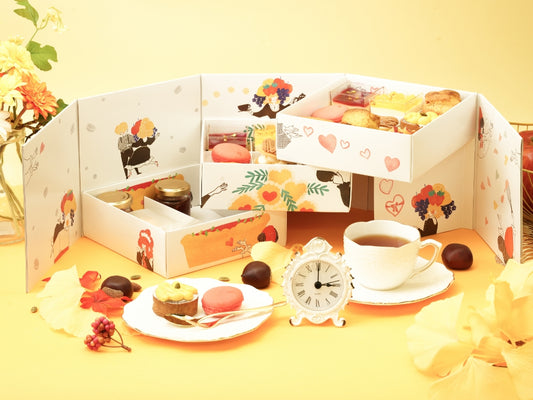 kirary orange party お二人用橙のアフタヌーンティーセット